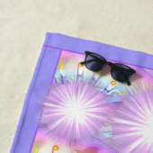Paarse Sun Fairy Beach Towel Strandlaken (In situ)