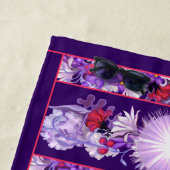 Paarse Sun Fairy Beach Towel Strandlaken (In situ)