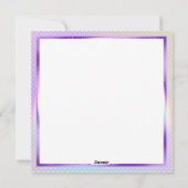 Paarse Sun Fairy-blanco kaart (Achterkant)