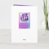 Paarse Sun Fairy-blanco kaart (Achterkant)