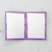 Paarse Sun Fairy-blanco kaart (Binnen)