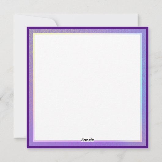 Paarse Sun Fairy-blanco kaart (Achterkant)