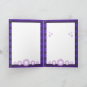 Paarse Sun Fairy-blanco kaart (Binnen)