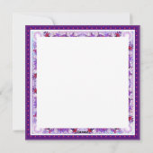 Paarse Sun Fairy-blanco kaart (Achterkant)