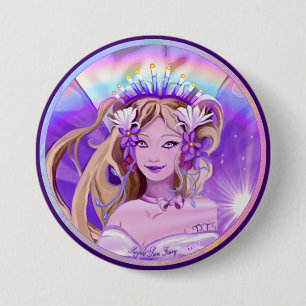Paarse Sun Fairy Button