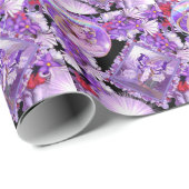 Paarse Sun Fairy Cadeaupapier (Rol Hoek)