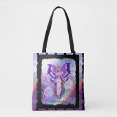 Paarse Sun Fairy Canvas tas (Voorkant)