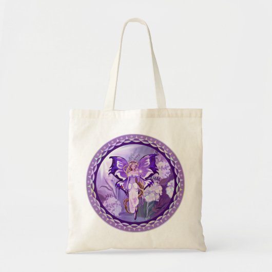 Paarse Sun Fairy Canvas tas (Voorkant)
