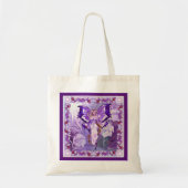 Paarse Sun Fairy Canvas tas (Voorkant)