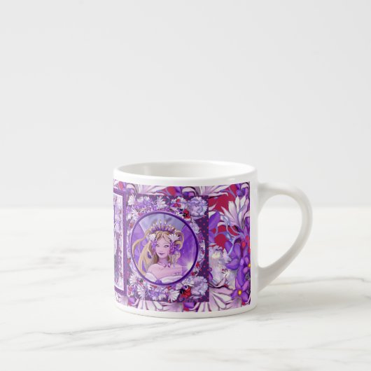 Paarse Sun fairy Espresso Cup Espresso Kop (Rechts)