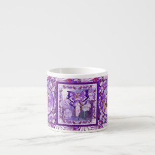 Paarse Sun fairy Espresso Cup Kop