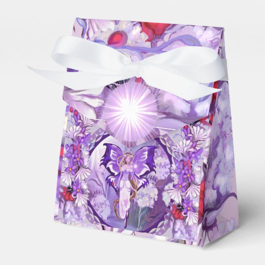 Paarse Sun Fairy Favor Box Bedankdoosjes (Voorkant Zijde)
