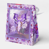 Paarse Sun Fairy Favor Box Bedankdoosjes (Achterkant)