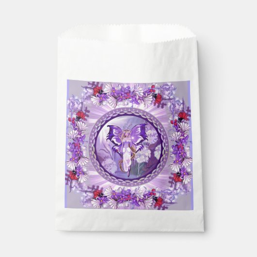 Paarse Sun Fairy Favor Box Bedankzakje (Voorkant)