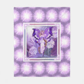 Paarse Sun fairy Fleece Blanket (Voorkant)