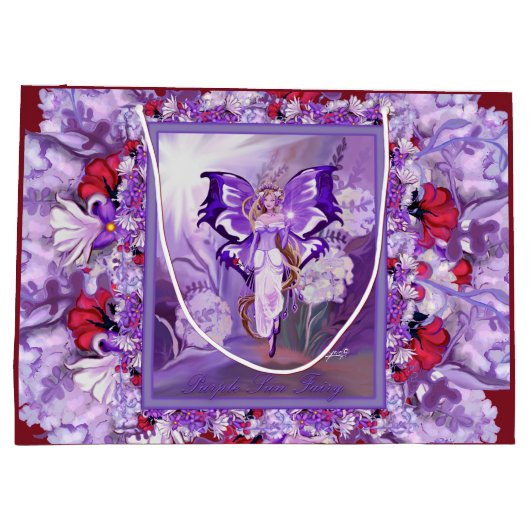 Paarse Sun Fairy Groot Cadeauzakje (Achterkant)