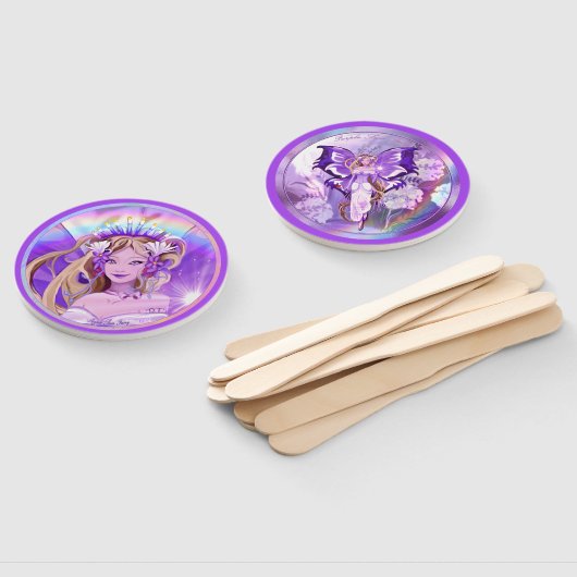 Paarse Sun Fairy Handwaaier (Niet-gemonteerd)