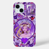 Paarse Sun Fairy Hoesje-Mate iPhone Case (Achterkant)