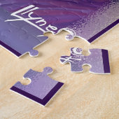 Paarse Sun Fairy Jigzaag Puzzle Legpuzzel (Zijkant)