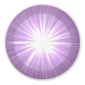 Paarse Sun Fairy Keramische Knop (Voorkant)