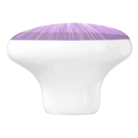 Paarse Sun Fairy Keramische Knop (Zijkant)