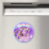 Paarse Sun Fairy Magnet (Insitu (Vaatwasser))