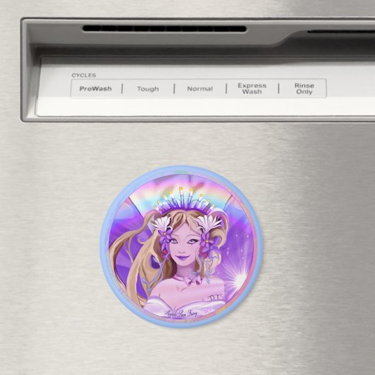 Paarse Sun Fairy Magnet (Insitu (Vaatwasser))