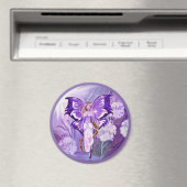 Paarse Sun Fairy Magnet (Insitu (Vaatwasser))