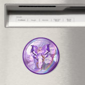 Paarse Sun Fairy Magnet (Insitu (Vaatwasser))