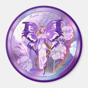 Paarse Sun Fairy Magnet
