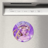 Paarse Sun Fairy Magnet (Insitu (Vaatwasser))