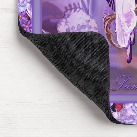 Paarse Sun Fairy Muismat (Hoek)