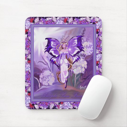 Paarse Sun Fairy Muismat (Met muis)