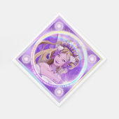 Paarse Sun Fairy Napkins Servet (Hoek)