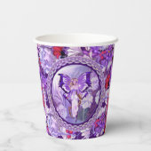 Paarse Sun Fairy Papieren Bekers (Achterkant)
