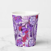 Paarse Sun Fairy Papieren Bekers (Links)