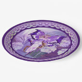Paarse Sun Fairy Papieren Bordje (Gekanteld)