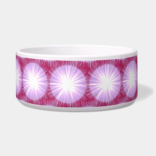 Paarse Sun Fairy pet collar Voerbakje (Voorkant)