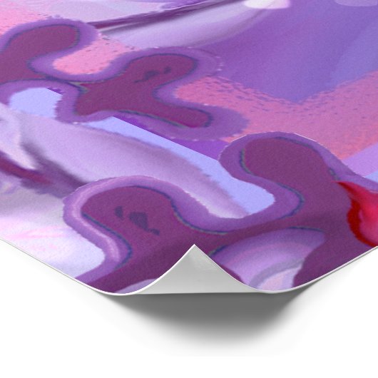 Paarse Sun Fairy Photo Print (Hoek)