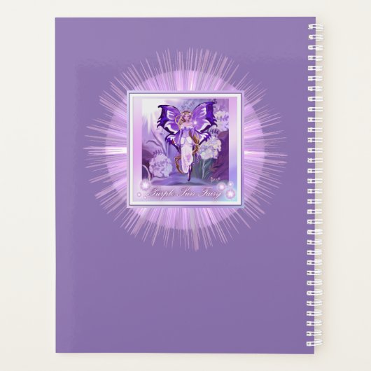 Paarse Sun Fairy Planner (Achterkant)