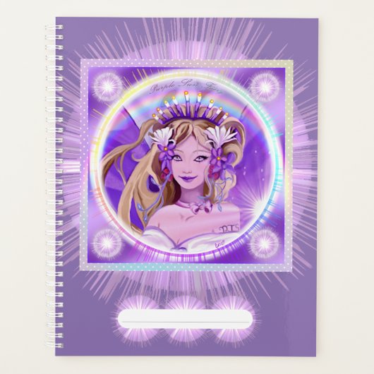Paarse Sun Fairy Planner (Voorkant)