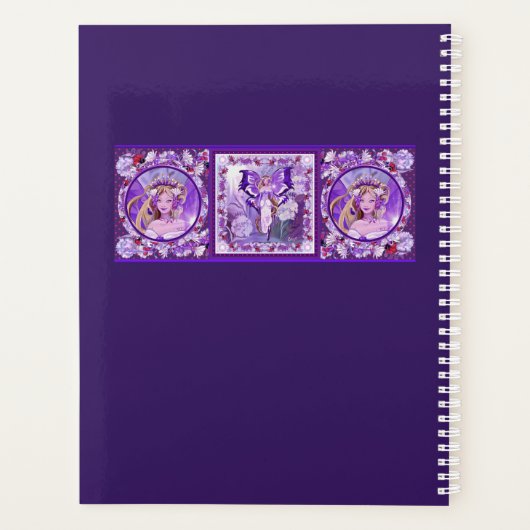 Paarse Sun Fairy Planner (Achterkant)