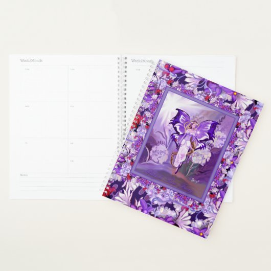 Paarse Sun Fairy Planner (Display)