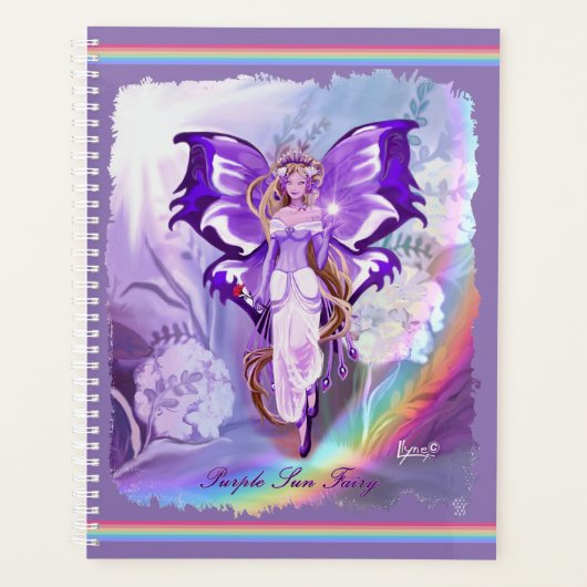 Paarse Sun Fairy Planner (Voorkant)