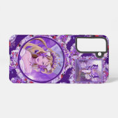 Paarse Sun Fairy Samsung Galaxy Hoesje (Achterkant horizontaal)