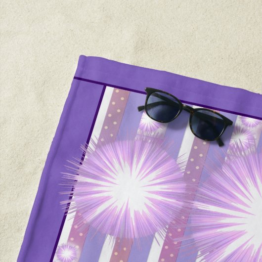 Paarse Sun Fairy Strandlaken (In situ)