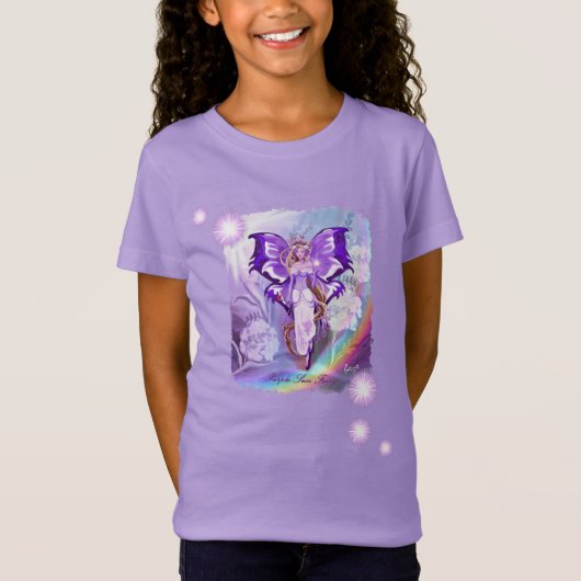 Paarse Sun Fairy T-shirt (Voorkant)