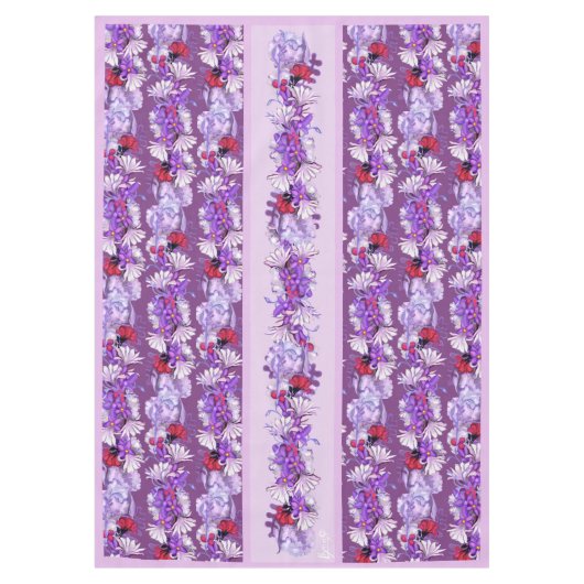 Paarse Sun fairy Tablecloth Tafelkleed (Voorkant)