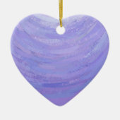 Paarse Sun Keramisch Ornament (Voorkant)