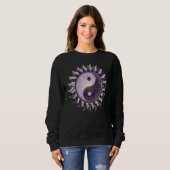 Paarse Sun Mandala van Amelia Carrie Trui (Voorkant volledig)